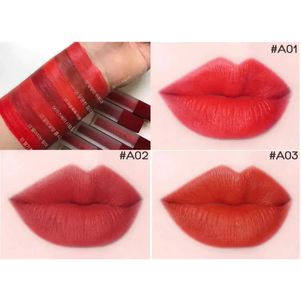 Son kem lì Black Rouge A01 Strawberry Red /A03 Soft Red /A04 Rasberry Syrup /A05 Marmalade /A06 Brick Red /A07 4.5g