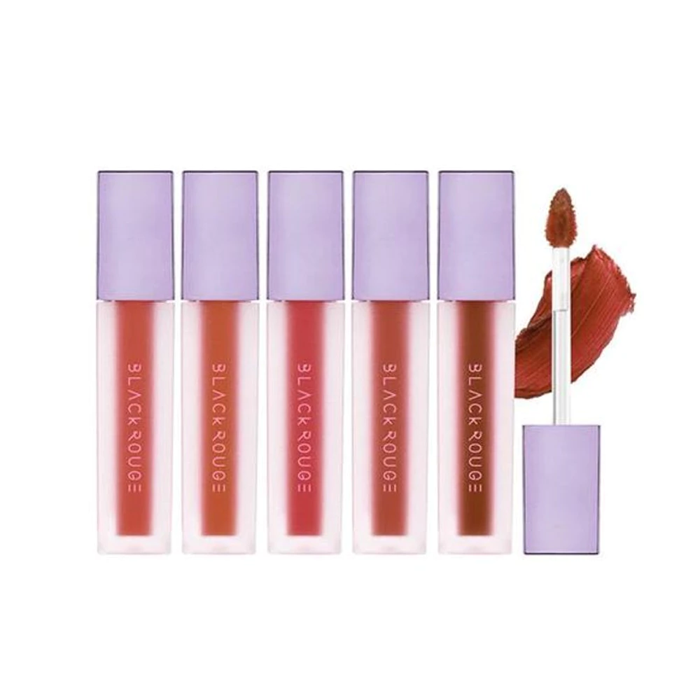 Son kem lì Black Rouge A10 Red berry - đỏ berry /A11 Tanned camellia hồng cháy /A12 Dashed brown nâu gạch 4.5g