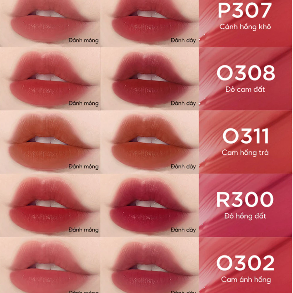 Son kem lì Colorkey R321/R300/R301/O302/B305/P307/O308/O311/O316 1.8g