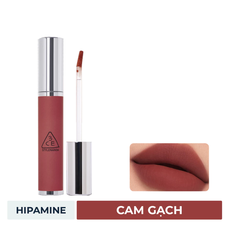 Son lì 3CE mịn môi Whip Red/Common Stranger/Hipamine/Butter Beige/Cherry Fluff/Paintingcot 4g