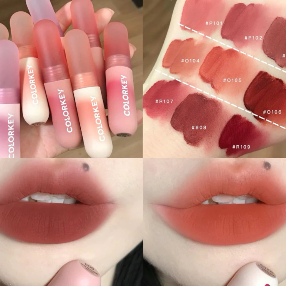 Son môi Colorkey nhung mờ O106/R608/R107/O128/O129/R130 2g
