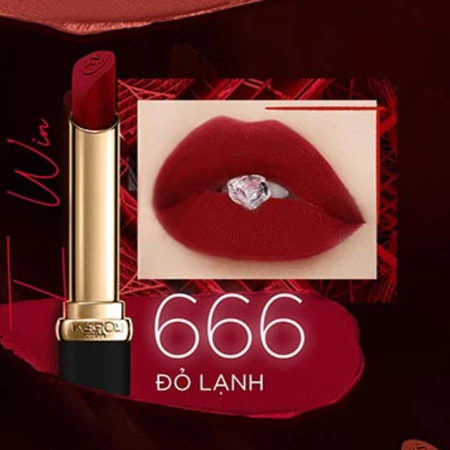 Son môi L'Oreal mịn lì 129 cam đỏ đất/275 cam cháy/276 nâu gạch/339 nâu đỏ/666 đỏ lạnh 1.7g
