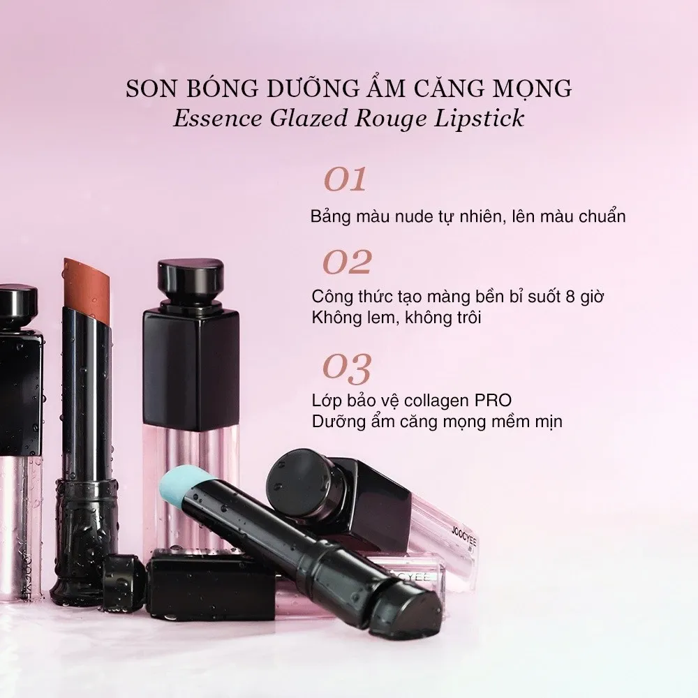 Son thỏi Joocyee Essence Glazed 3.5g (nhiều màu)