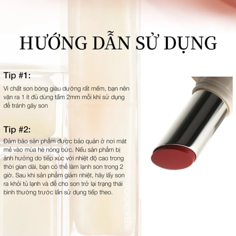 Son thỏi Joocyee Glazed 3.5g (nhiều màu)