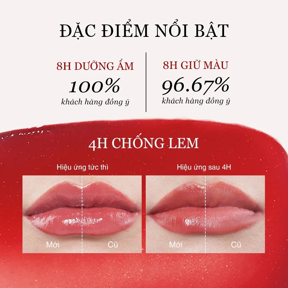 Son thỏi Joocyee Glazed 3.5g (nhiều màu)