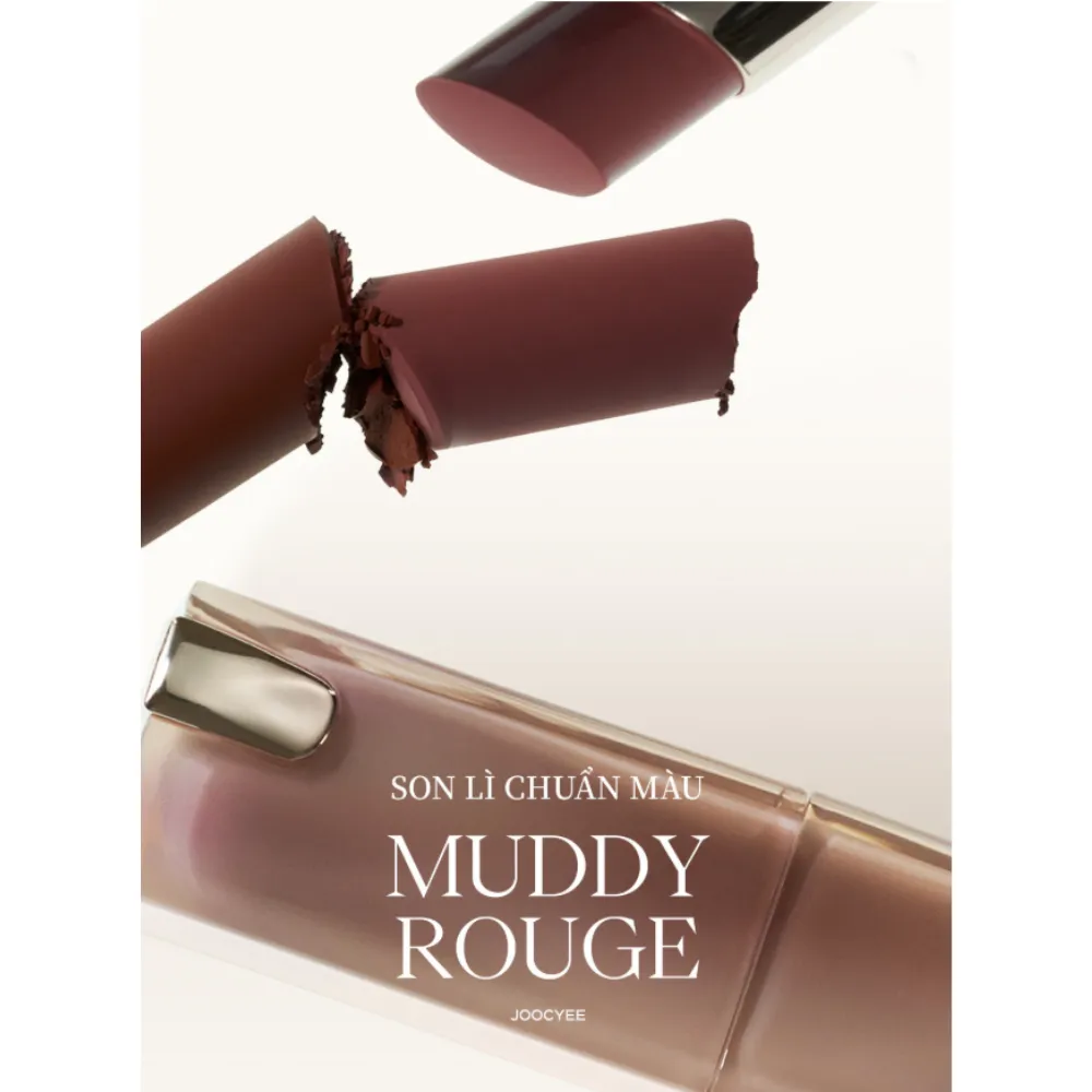 Son thỏi lì Joocyee Muddy nhẹ môi 3.2g (nhiều màu)