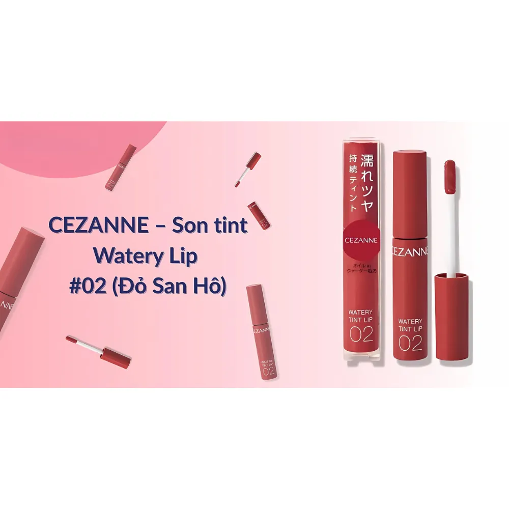 Son tint bóng dưỡng ẩm Cezanne 4g