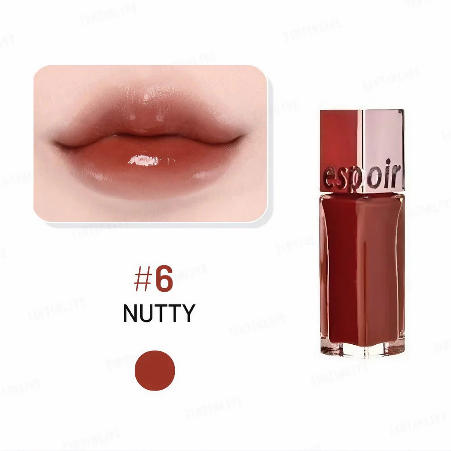 Son tint Espoir bóng lì 6 Nutty - Màu nâu đỏ đất/7 Vampy - Màu đỏ rượu 8.5g