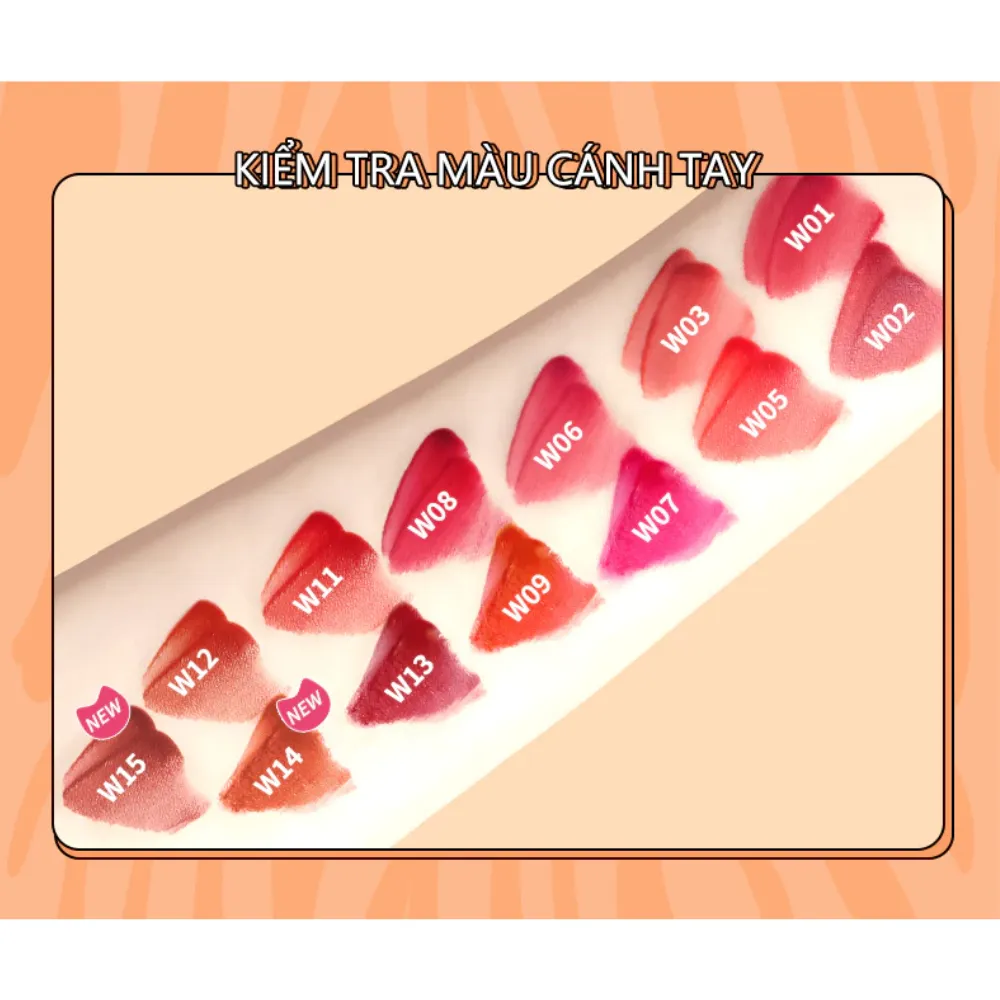 Son tint Ukiss Ginger Cat Trek 3.3g (nhiều màu)