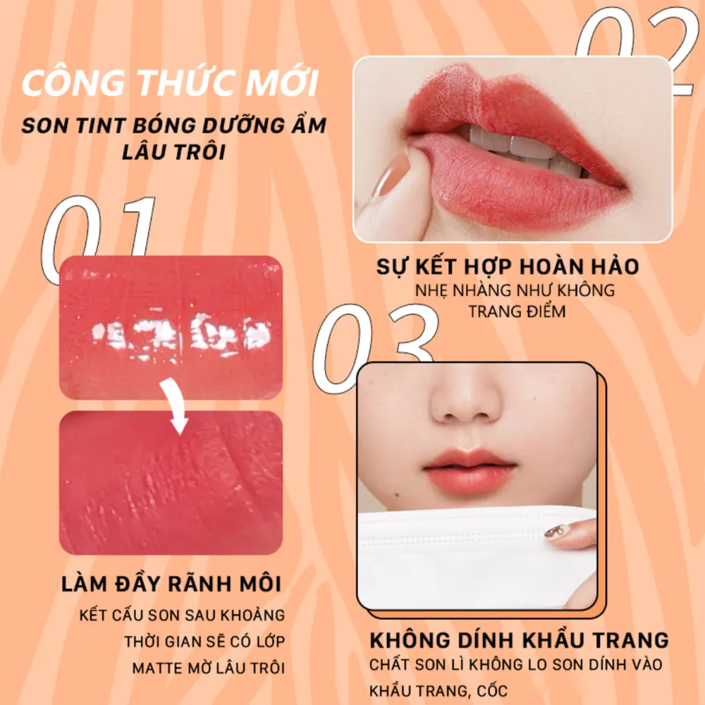 Son tint Ukiss Ginger Cat Trek 3.3g (nhiều màu)