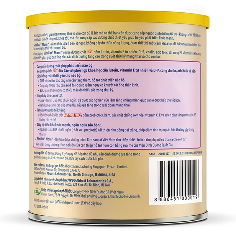 Sữa bầu Similac Mom IQ Plus hương Vani 400g/ 900g
