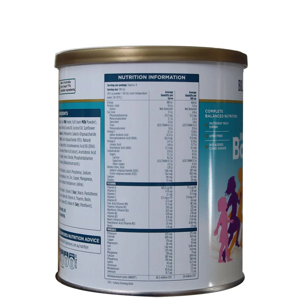 Sữa Blackmores JNR Balance + 400g cho bé từ 1-10 tuổi