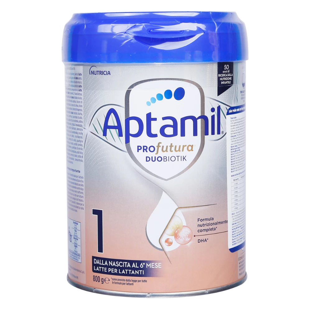 Sữa bột Aptamil Profutura Duobiotik số 1 800g cho bé từ 0 đến 6 tháng