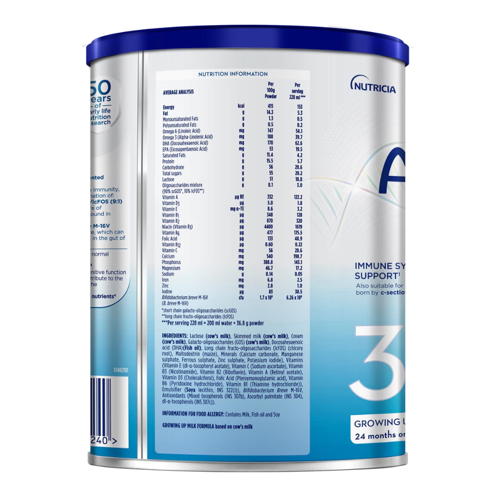 Sữa bột Aptamil Profutura KID Cesarbiotik New Zealand số 3 800g (2Y+)