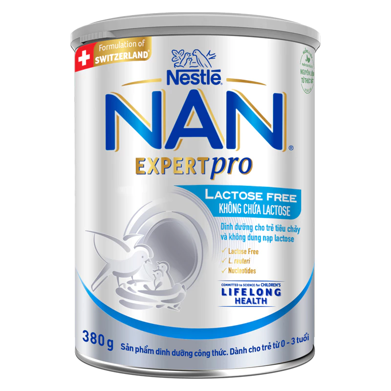 Sữa bột NAN Expert Pro Lactose Free 380g (0 - 3 tuổi)