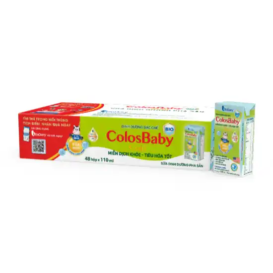 Sữa bột pha sẵn Colosbaby Bio Gold 110ml và 180ml (lốc 4 hộp)