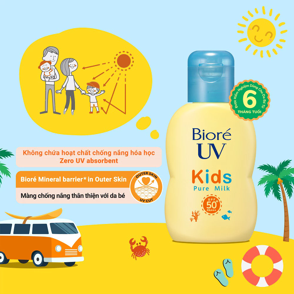 Sữa chống nắng Bioré dịu nhẹ cho trẻ em 70ml