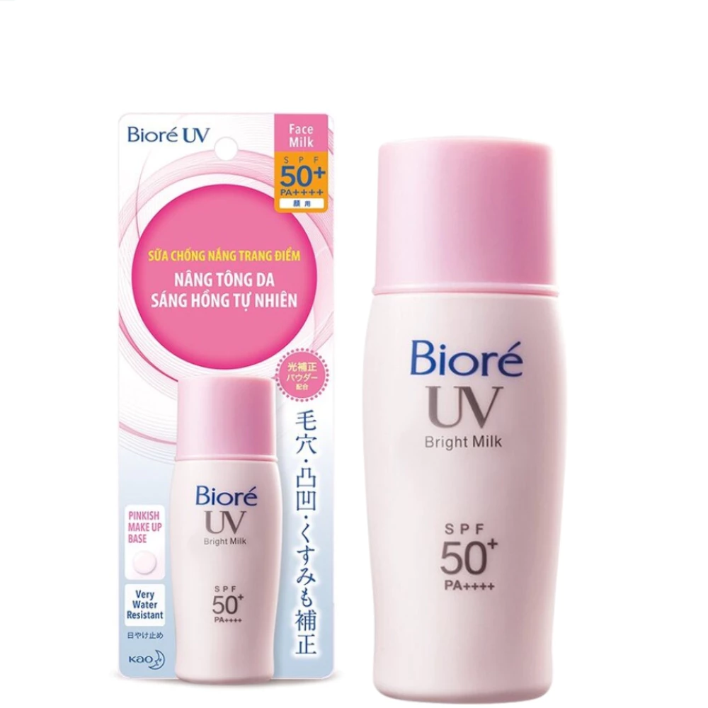 Sữa chống nắng Bioré sáng hồng tự nhiên SPF50+/PA++++ 30ml
