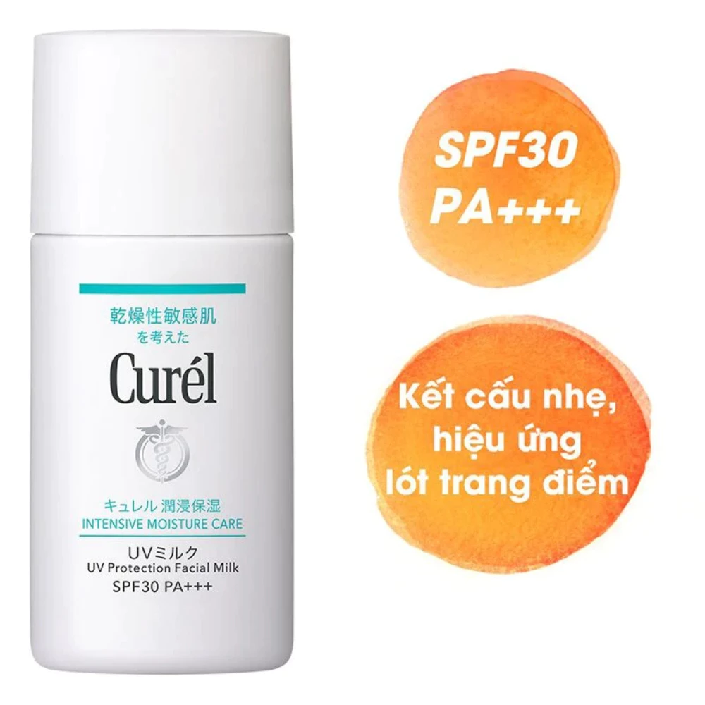 Sữa chống nắng Curél cho da mặt khô nhạy cảm 30ml
