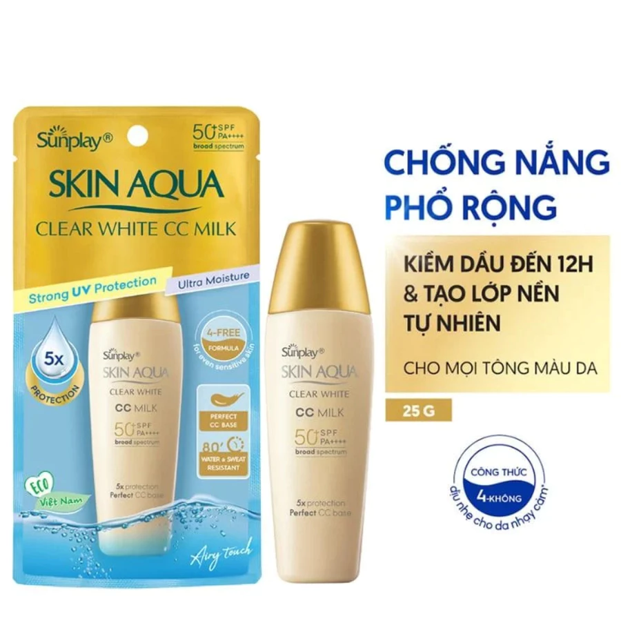 Sữa chống nắng Sunplay dưỡng da tạo nền sáng mịn 25g