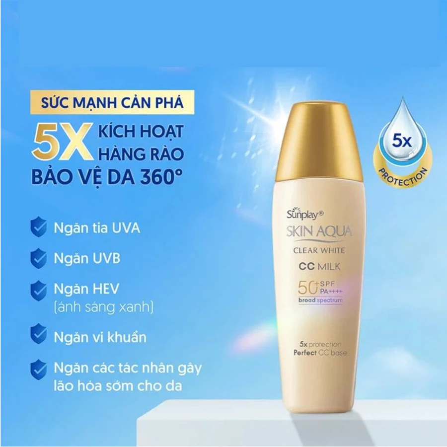 Sữa chống nắng Sunplay dưỡng da tạo nền sáng mịn 25g