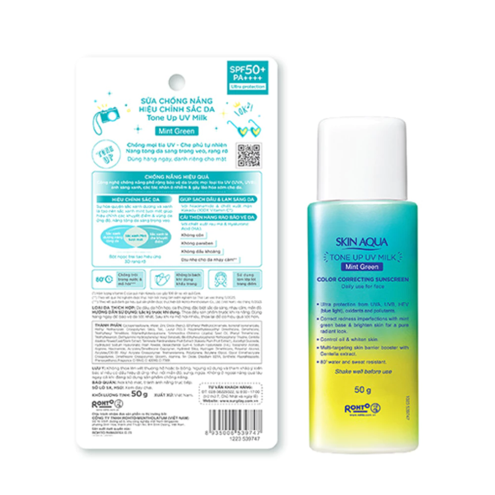 Sữa chống nắng Sunplay hiệu chỉnh sắc da 50g tím/xanh/hồng/cam