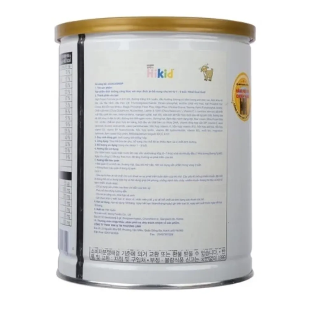 [TẶNG QUÀ] Sữa dê Hikid 650g dành cho bé 1-9 tuổi