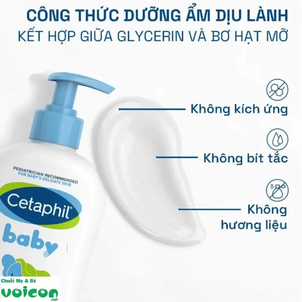 Sữa dưỡng ẩm Cetaphil dịu lành cho bé 400ml
