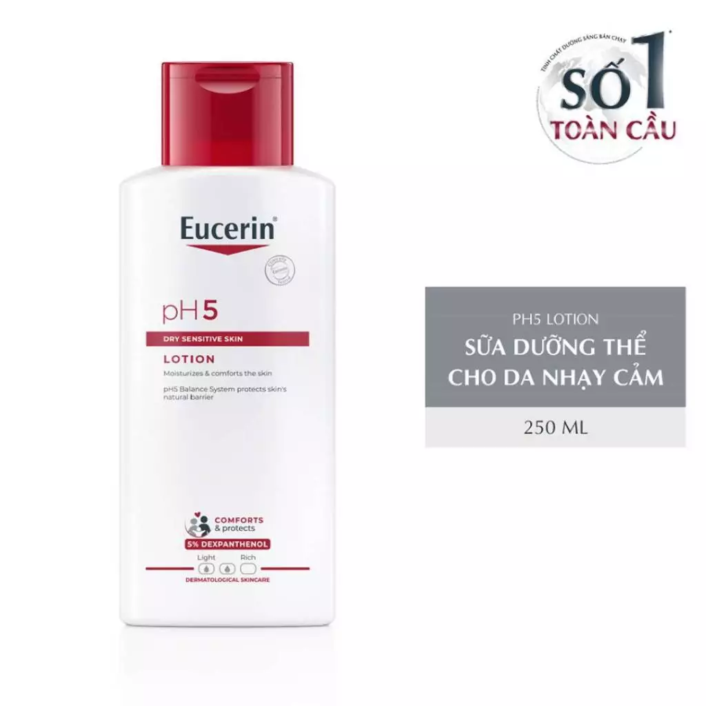 Sữa dưỡng thể Eucerin cho da nhạy cảm 250ml