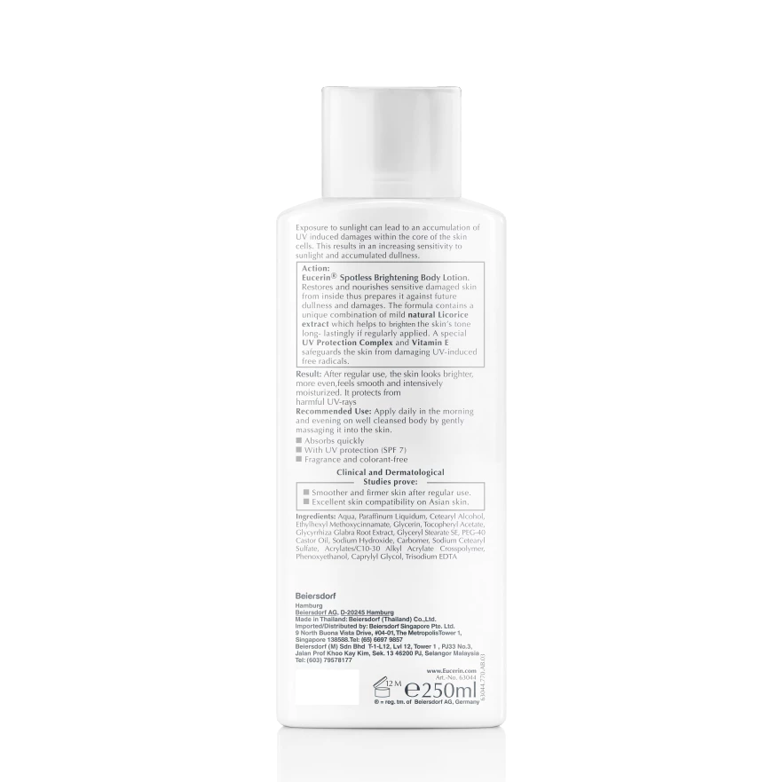Sữa dưỡng thể Eucerin làm sáng da SPF 7 250ml