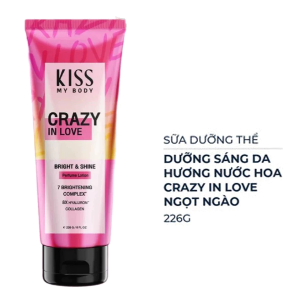 Sữa dưỡng thể Kiss My Body sáng da 226g
