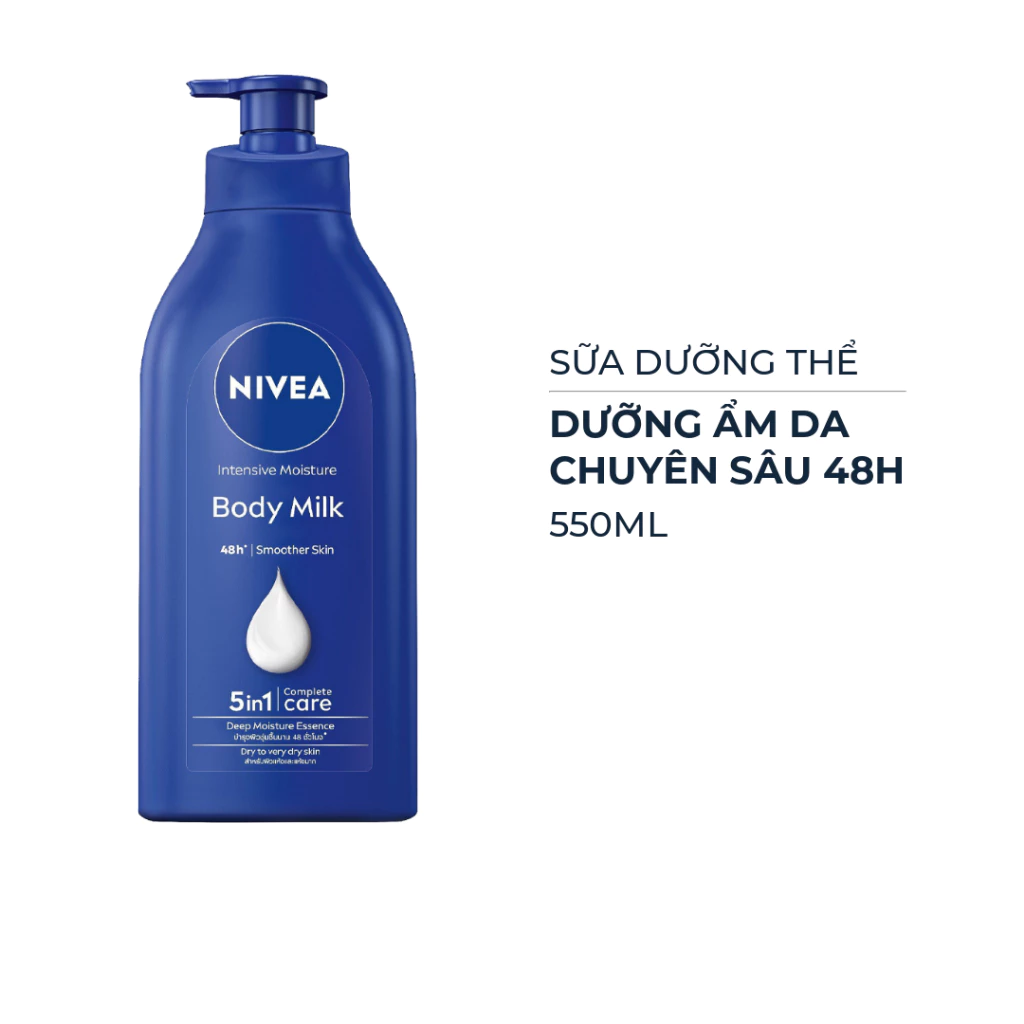Sữa dưỡng thể Nivea dưỡng ẩm chuyên sâu 48H 550ml
