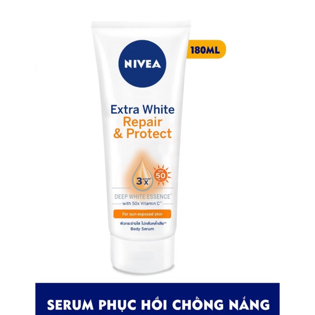 Sữa dưỡng thể Nivea phục hồi & chống nắng ban ngày SPF50 PA+++ 180ml