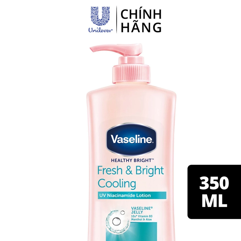 Sữa dưỡng thể Vaseline dịu mát sáng da 350ml