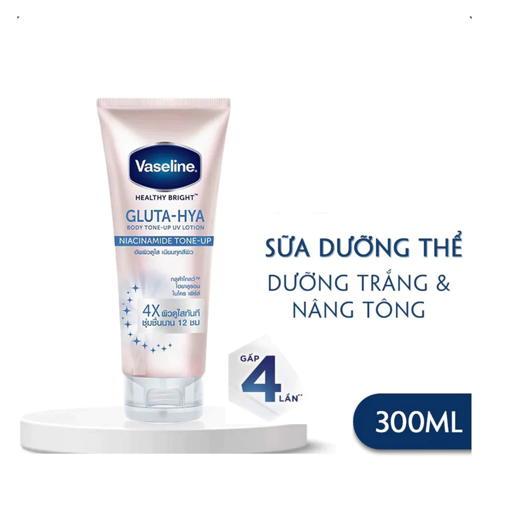 Sữa dưỡng thể Vaseline Gluta-Hya nâng tông tức thì 300ml