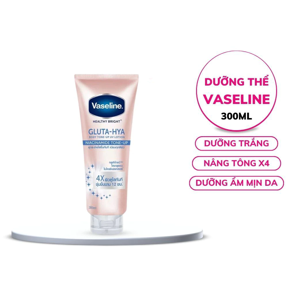 Sữa dưỡng thể Vaseline Gluta-Hya nâng tông tức thì 300ml