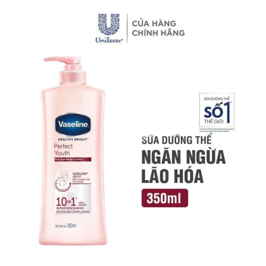 Sữa dưỡng thể Vaseline ngăn ngừa lão hoá 350ml