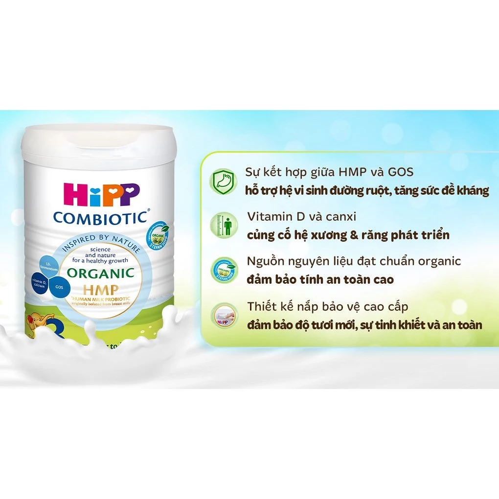 Sữa HiPP Combiotic Organic số 3 800g