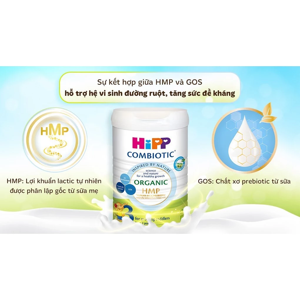 Sữa HiPP Combiotic Organic số 3 800g