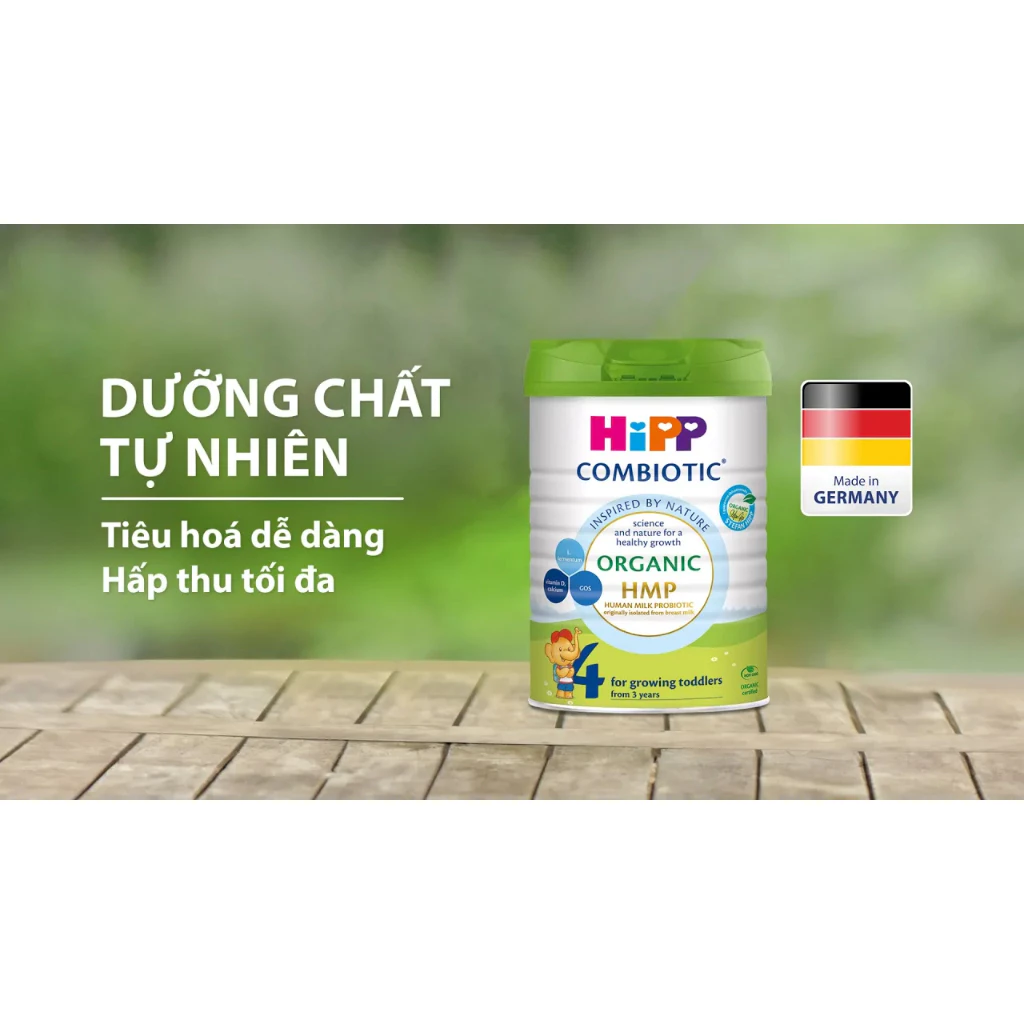 Sữa HiPP Combiotic Organic số 4 800g