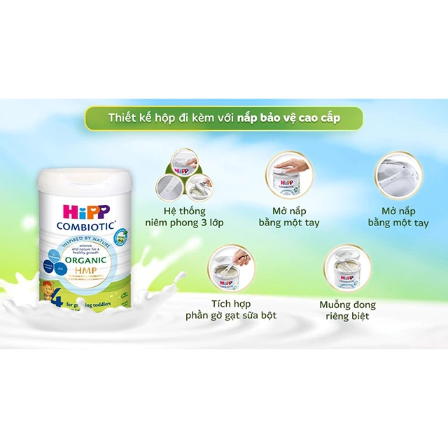 Sữa HiPP Combiotic Organic số 4 800g