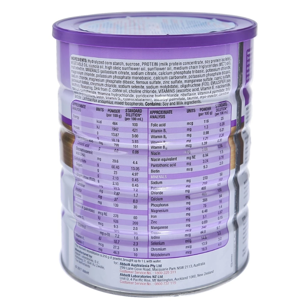 Sữa Pediasure Úc 850g vị vani cho bé 1-10 tuổi