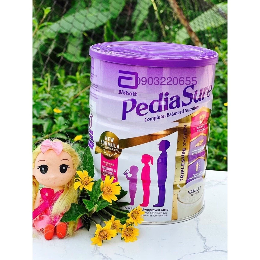 Sữa Pediasure Úc 850g vị vani cho bé 1-10 tuổi