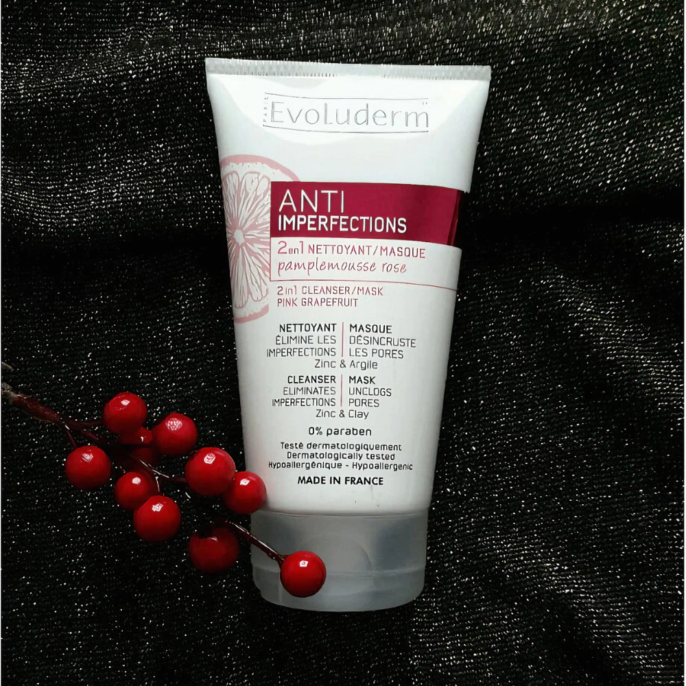 Sữa rửa mặt & mặt nạ Evoluderm chiết xuất Bưởi Hồng 150ml