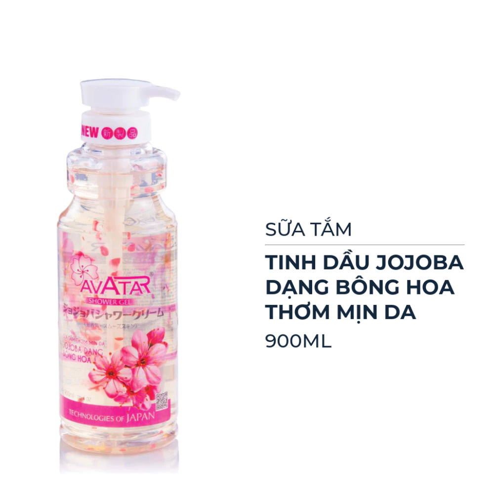 Sữa tắm Avatar thơm mịn da Jojoba bông hoa 350ml/750ml/900ml