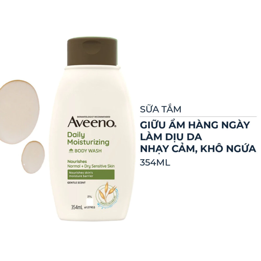 Sữa tắm Aveeno dưỡng ẩm hàng ngày 354ml