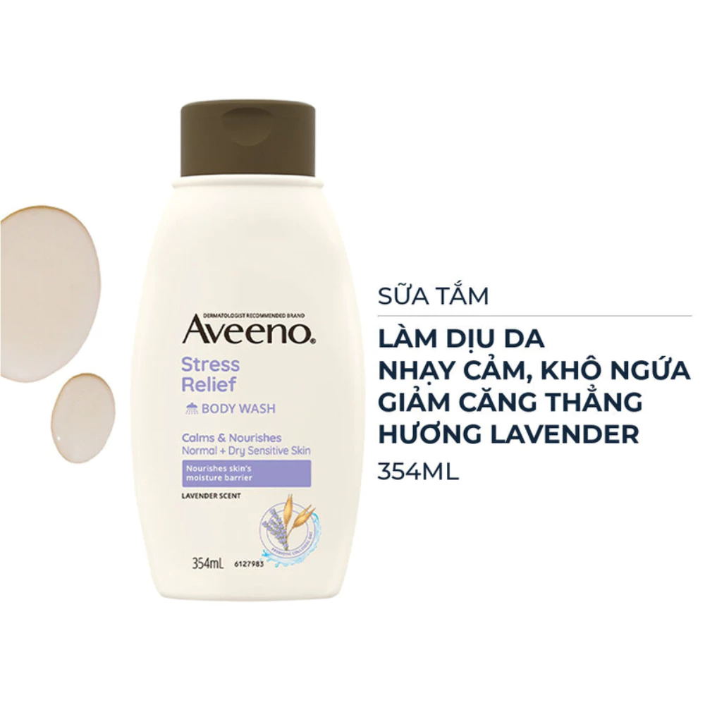 Sữa tắm Aveeno giảm căng thẳng hương Lavender 354ml
