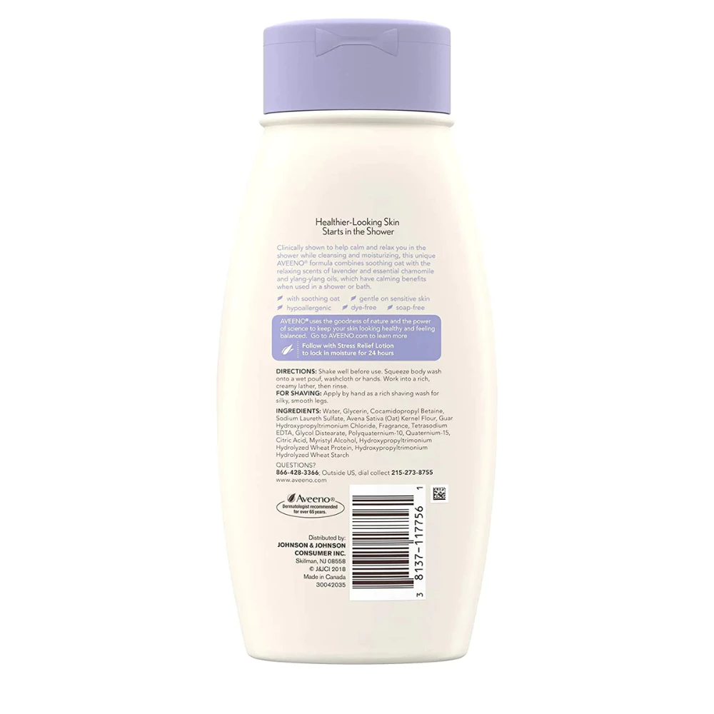 Sữa tắm Aveeno giảm căng thẳng hương Lavender 354ml