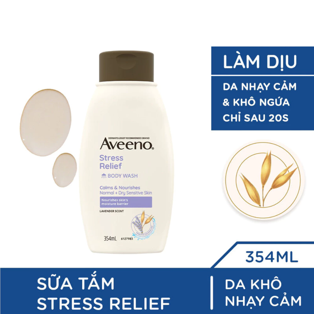 Sữa tắm Aveeno giảm căng thẳng hương Lavender 354ml