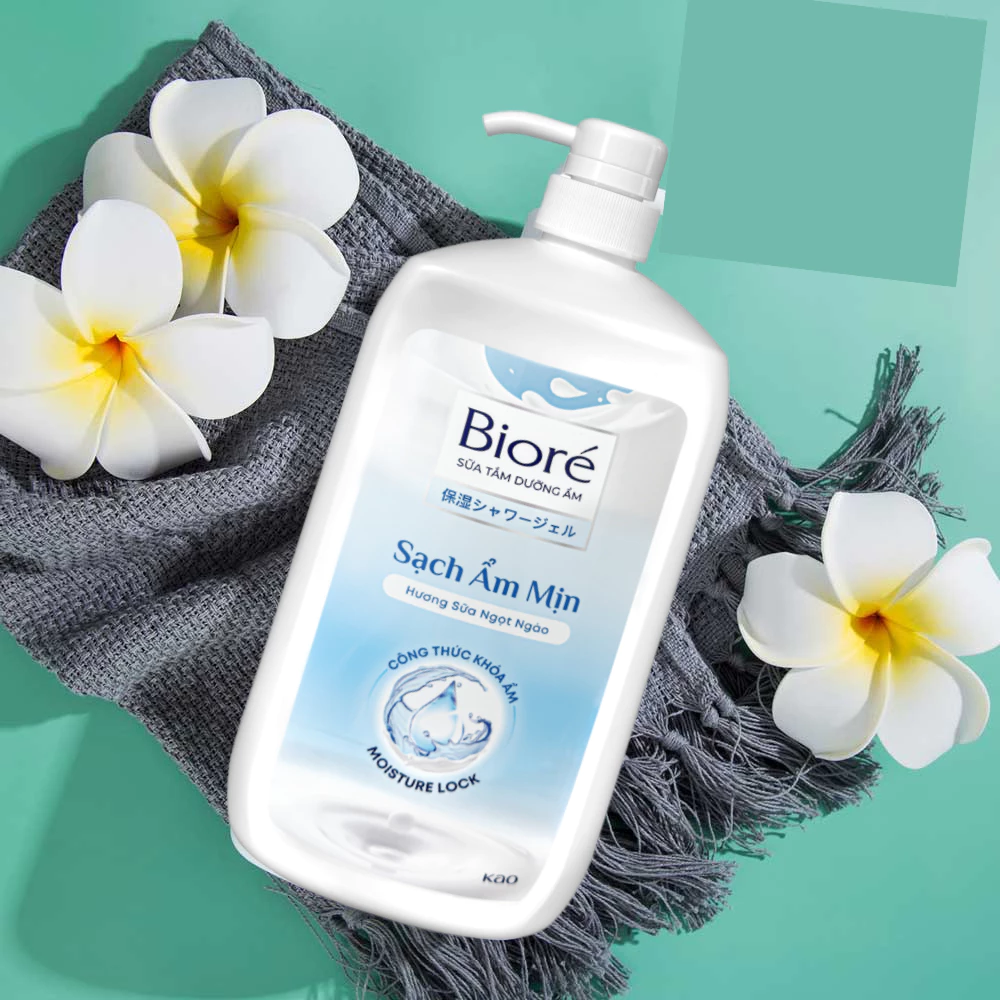 Sữa tắm Bioré ẩm mịn làn da hương sữa ngọt ngào 1kg